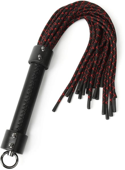 Hidden Desire Zwepen & paddles Leer - Genuine Leather Knot Flogger