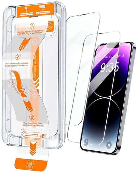 EtuiTab Serie - Gehard Glas Bescherming - iPhone 14 Pro - 9H Hardheid - Oleofobe Coating