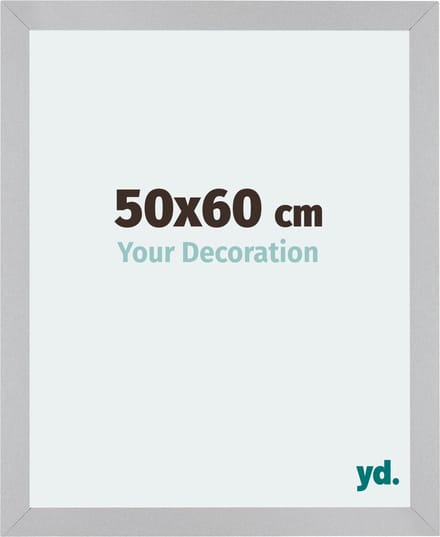Your Decoration - Fotolijst 50x60 cm - MDF - Zilver Mat - Mura