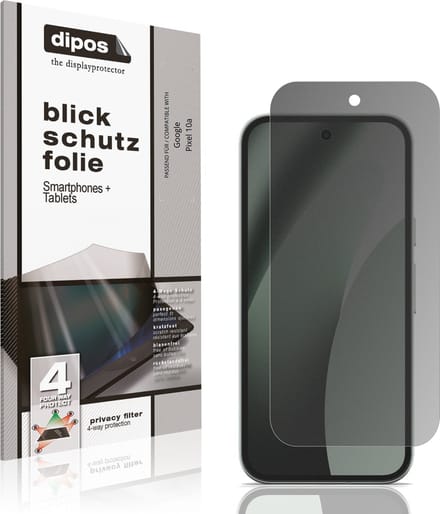 dipos – Matte Privacy Screenprotector geschikt voor Google Pixel 10a | Anti-Spy Beschermfolie