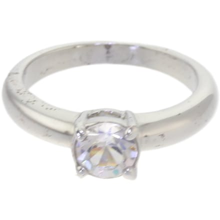 Behave – ring – Transparant – Zilverkleur – Solitaire stijl – Kristalsteen – Tijdloos