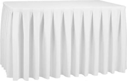 Combiskirting Boxpleat 250% - 122x76cm - Wit