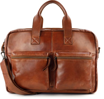 Bear Design Lou Laptoptas 15,6 inch - Cognac