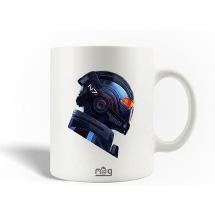 mok - Mass Effect - Keramiek - 30cl - Wit - Vaatwasmachinebestendig
