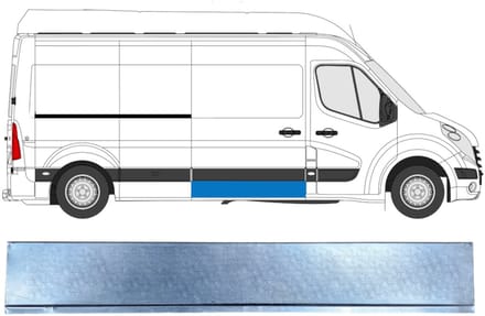 Interne reparatie achterste deuren voor Opel Movano 2010-2021 / Rechts
