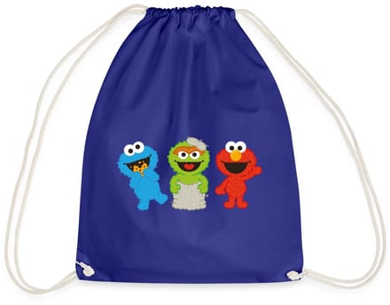 Sesamstraat Baby Koekiemonster Oscar & Elmo Gymtas