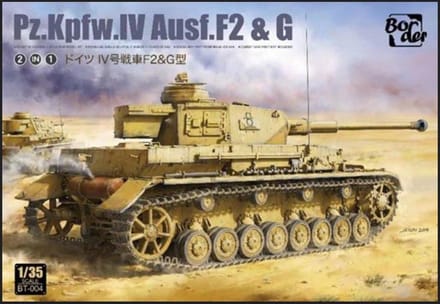 Border Model Modelbouwpakket Militaire voertuigen - BT004 Pz.Kpfw.IV Ausf.F2-G Plastic - 1:35 - Modelbouw
