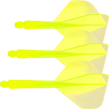 Condor Neon Axe Flight System - Standard Yellow - Dart Flights