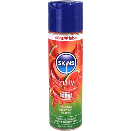 Skins - Watermeloen - Glijmiddel met Smaakje - Waterbasis - 130 ml