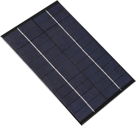 Mini Zonnepaneel - Draagbare Oplader - Energie Opwekken - Hoge Conversie - 12V - Zwart