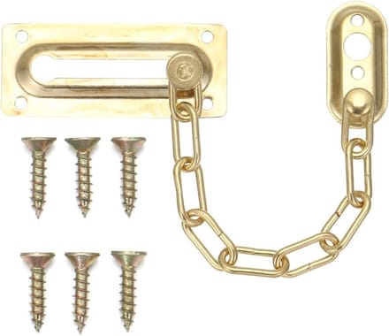 Deurketting - Veiligheidssluiting - Extra Beveiliging - Solide Materiaal - 18 cm Ketting - Goud