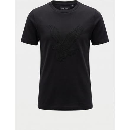 Lyle & Scott Towelling Eagle T-shirt Jet Black Size: 5/6 | T-shirts Outlet | kids | Zwart