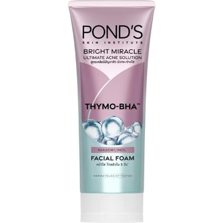 Pond'S Bright Miracle Ultimate Acne Solution THYMO-BHA Gezichtsschuim 90 g. 90 g. gray