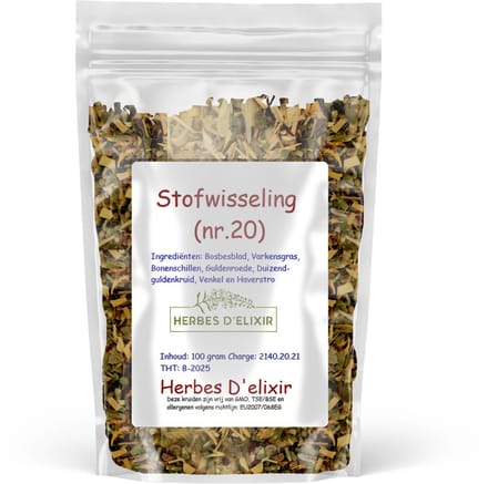 Herbes D'elixir Stofwisseling Kruiden - 100 Gram - Kruidenthee - 100% Natuurlijk