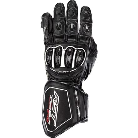RST Motorhandschoenen Tractech Evo 4 Leer Handschoenen Zwart Maat XL Zwart XL