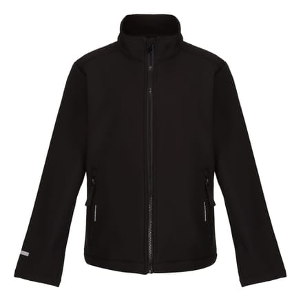 Regatta Kinder/Kids Ablaze 2 Layer Soft Shell Jas (Zwart)