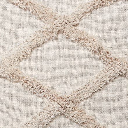 GUNA - Plaid - Lichtbeige - 130 x 180 cm - Katoen