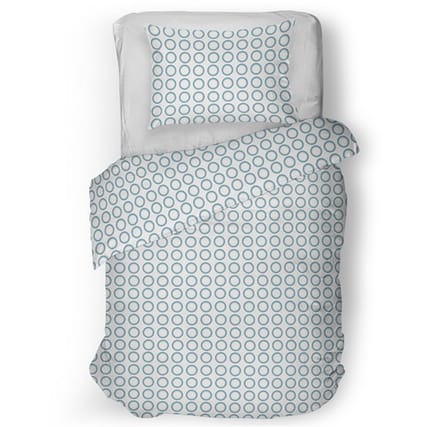 Snoozing Ingeborg Dekbedovertrek - Eenpersoons - 140x200/220 cm - Blue