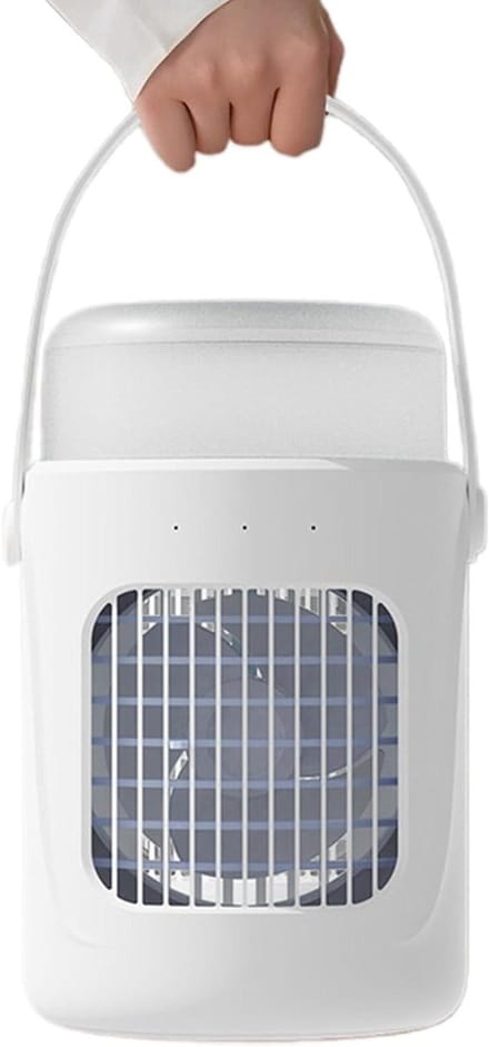 Mini Air Cooler - Persoonlijke Fan - Persoonlijke Koeling - Stille Motor - Compact Formaat - Wit