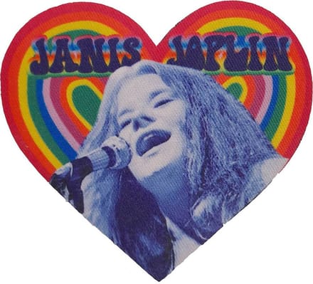 Janis Joplin - Heart Patch - Multicolours