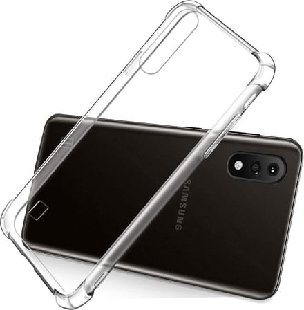 Shock proof Hoesje Geschikt voor: Samsung Galaxy A01 - Anti -Shock Silicone - Transparant