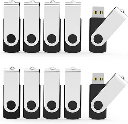 Set van 20 USB 2.0 Geheugensticks 4GB - Zwarte Flash Drives