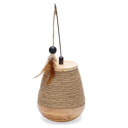 Designed by Lotte Tuimel Mae - Kattenspeelgoed - Hout - 15x15x18 cm