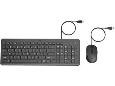 HP 150 - Bedraad Toetsenbord en Muis - Azerty - Zwart