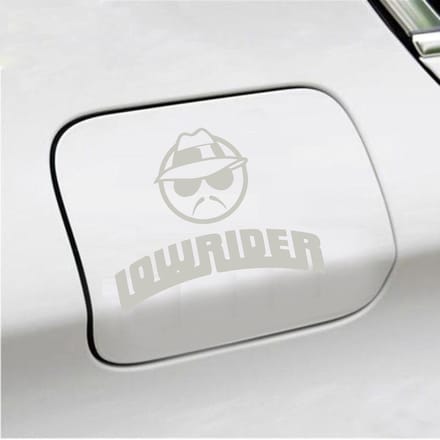 Bumpersticker - Low Rider - 12,5 X 15,6 - Zilver