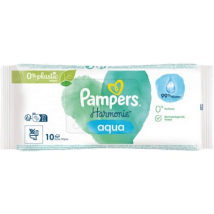 Pampers Harmonie Aqua Babydoekjes - 10 stuks