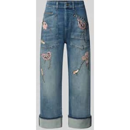 straight fit jeans van katoenmix model 'Baggy Boheme'