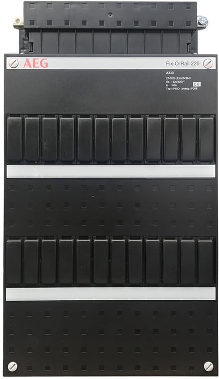 AEG lege groepenkast 22x33cm Fix-O-Rail 1SPF006984F0100