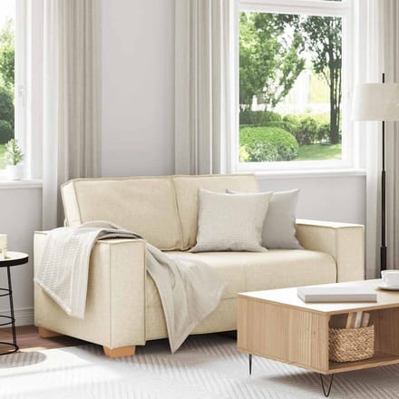 vidaXL - 2-zitsbank - Linnen - 160x78x84 - cm