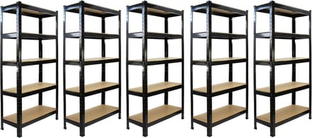 Stellingrekken 2-pack - 150kg per plank - mdf 6,2mm - schroefloos