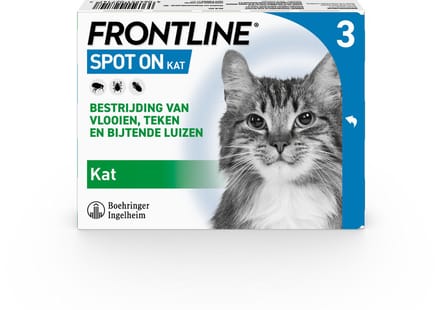 Frontline Frontline Spot-On Kat - Apotheek - 0.5 ml 3 pip Kat >1 Kg