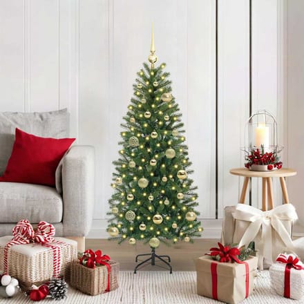 vidaXL - Kunstkerstboom - Groen - 120 - cm - PE - en - PVC