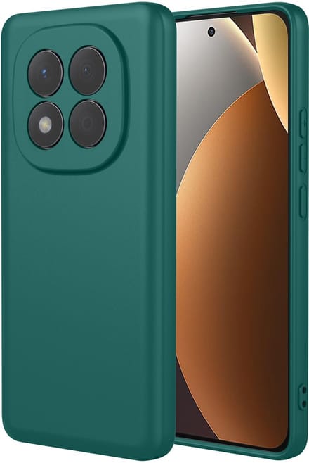 MobyDefend Hoesje - Geschikt voor Xiaomi Redmi Note 15 Pro 4G - Matte Siliconen Backcover - Groen