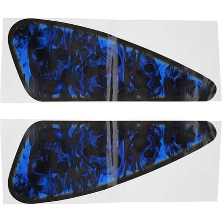 Motorfiets 3D Decal Reflecterende Sticker PVC Kleurrijk Universeel Accessoire Decoratie black