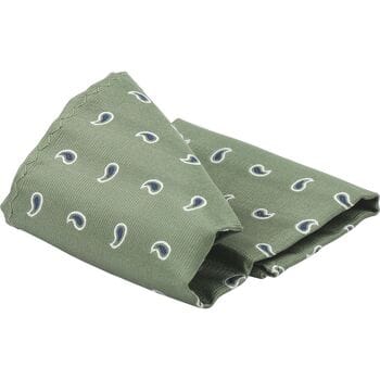 Schoenaccessoires Suitable Zijde Pochet Paisley Groen
