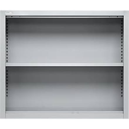 Schäfer Shop Select bovenschap MS, 2 OH, B 950 x D 400 x H 800 mm, plaatstaal, aluminium wit