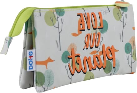 Schooletui met 3 vakken - Pencil case organizer - School en studie - Robuust polyester materiaal