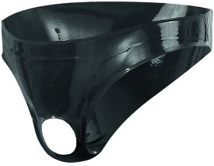 Latex Herenslip Met Opening