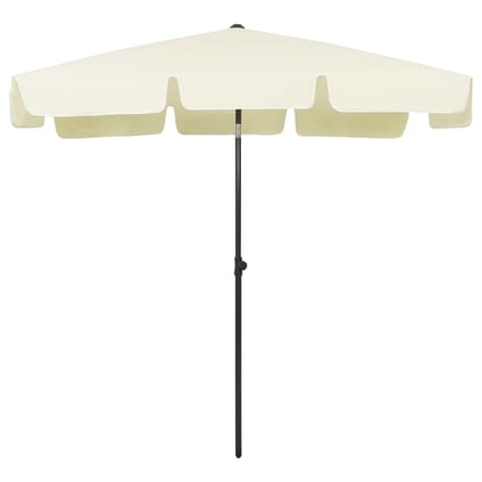 vidaXL - Strandparasol - 200x125 - cm - zandgeel