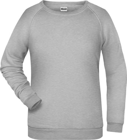 James And Nicholson Dames/dames Basic Sweatshirt (Grijze Heide)