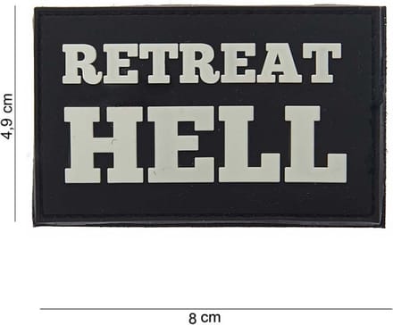 101 Inc Embleem 3D Pvc Retreat Hell  10058
