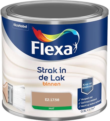 Flexa - Strak In De Lak Binnenlak Mat - E2.17.58 - Mengverf - 500 Ml
