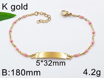 Armband 4267 GRATIS graveren met naam-(Lees beschrijving aub)