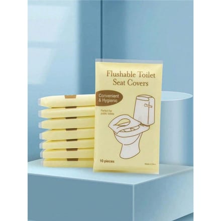 Couvre-sièges de toilette jetables Épais Imperméables Lavables Couvertures de papier toilette de voyage 10 Tablets multicolore
