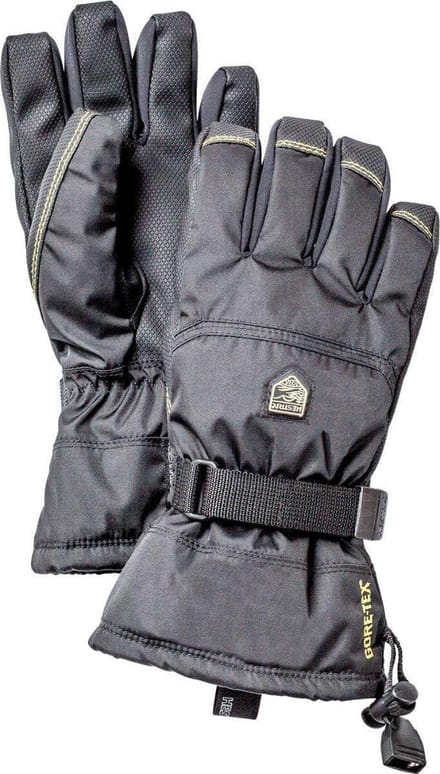 Hestra Gore-Tex Gauntlet skihandschoenen junior, zwart