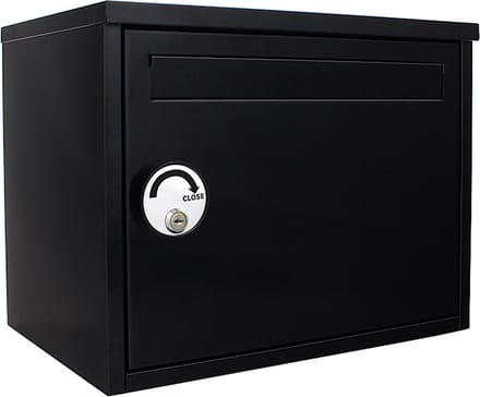 Rottner Pakketbrievenbus Parcel Keeper Galvaniseert staal - 35x45x31cm - Zwart
